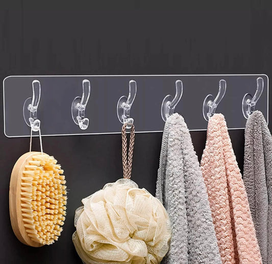 Wall Hanger Hooks for Hanging Clothes Strong Self Adhesive Magic Sticker Home Kitchen Office Bathroom Bedroom Door Organizers