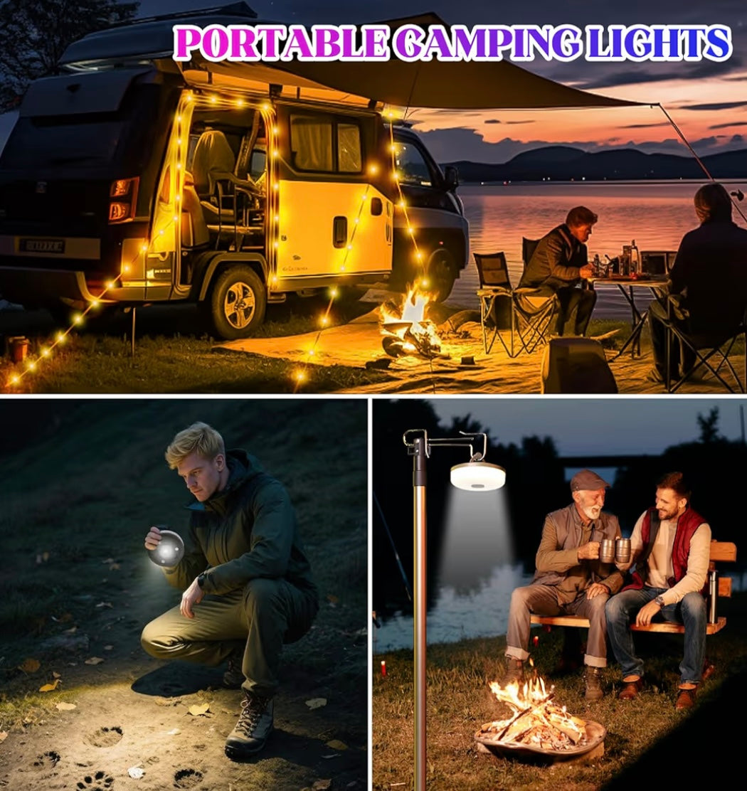 Multipurpose String Camping Light | RGB - Multicolour | 5M | Inbuilt Battery | Rechargeable