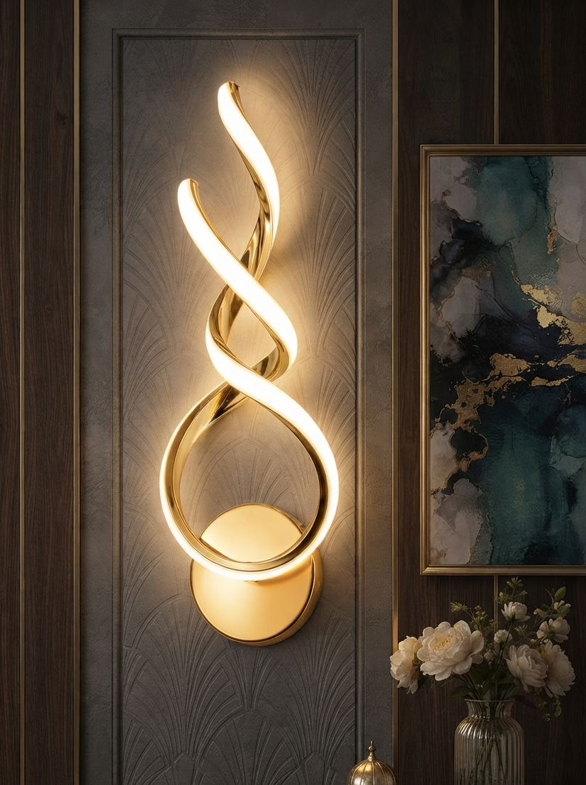 Spiral Helix Wall Light || 233