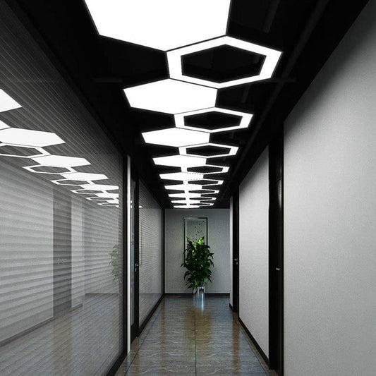 LED Hexagon Hanging Light l 600MM