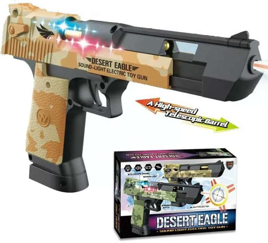 Desert Eagle Sound Light Electric Toy Gun Made In India