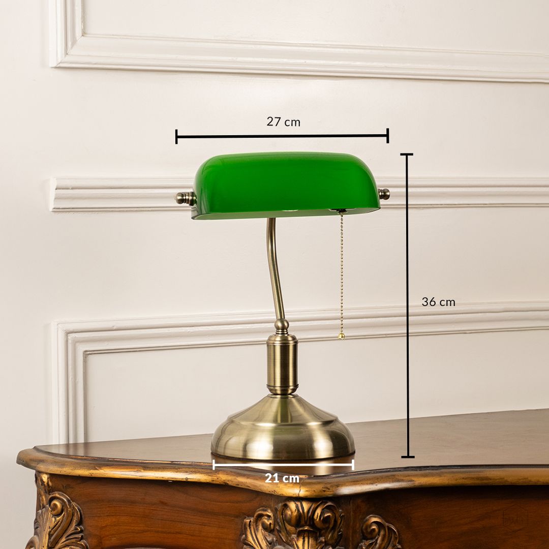 Retro Classic Green Table Lamp | 8688