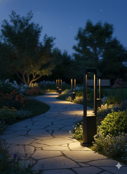 Triangular Bollard Garden Light