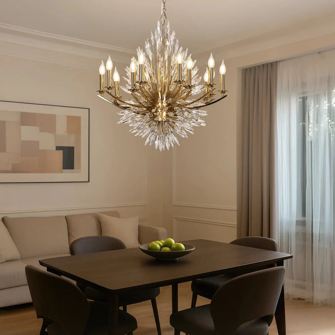 8 Bulb Crystal Chandelier