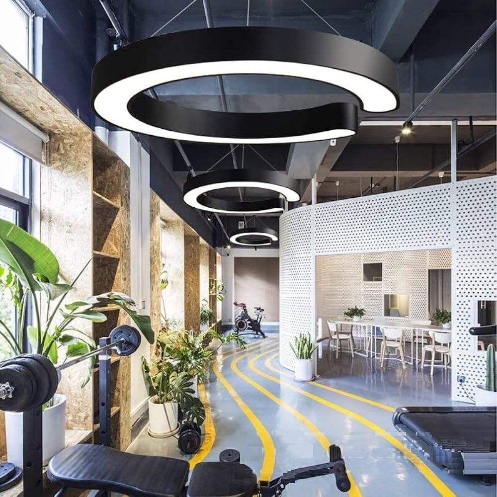 P841 LED C Shaped Hanging Light | 600MM