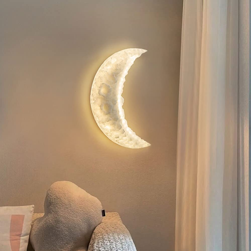 Resin Art Moon Wall Light | 9368-1