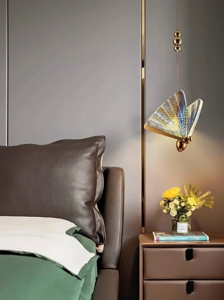 Gold with Colourful touch Butterfly Hanging