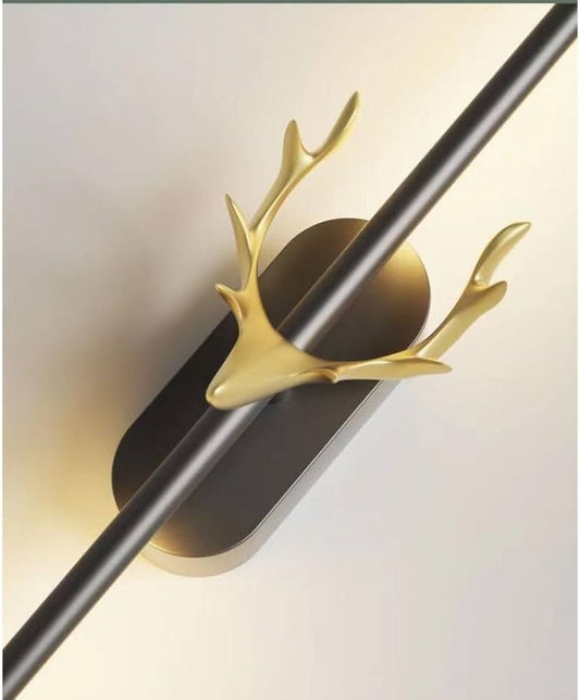 Golden Deer Finish Backlit Modern LED Wall Light