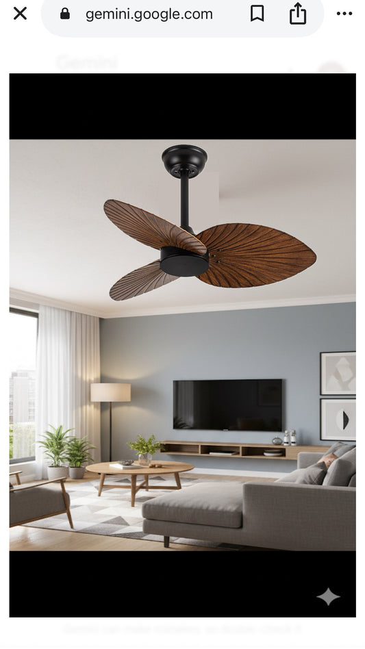 PALM LEAF CEILING FAN | 3013