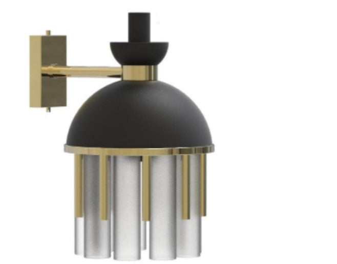Gold Copper Bracket Lamp Personality Interwoven Half Head Capsule Lampshade Wall Lights Model-Series W888-1
