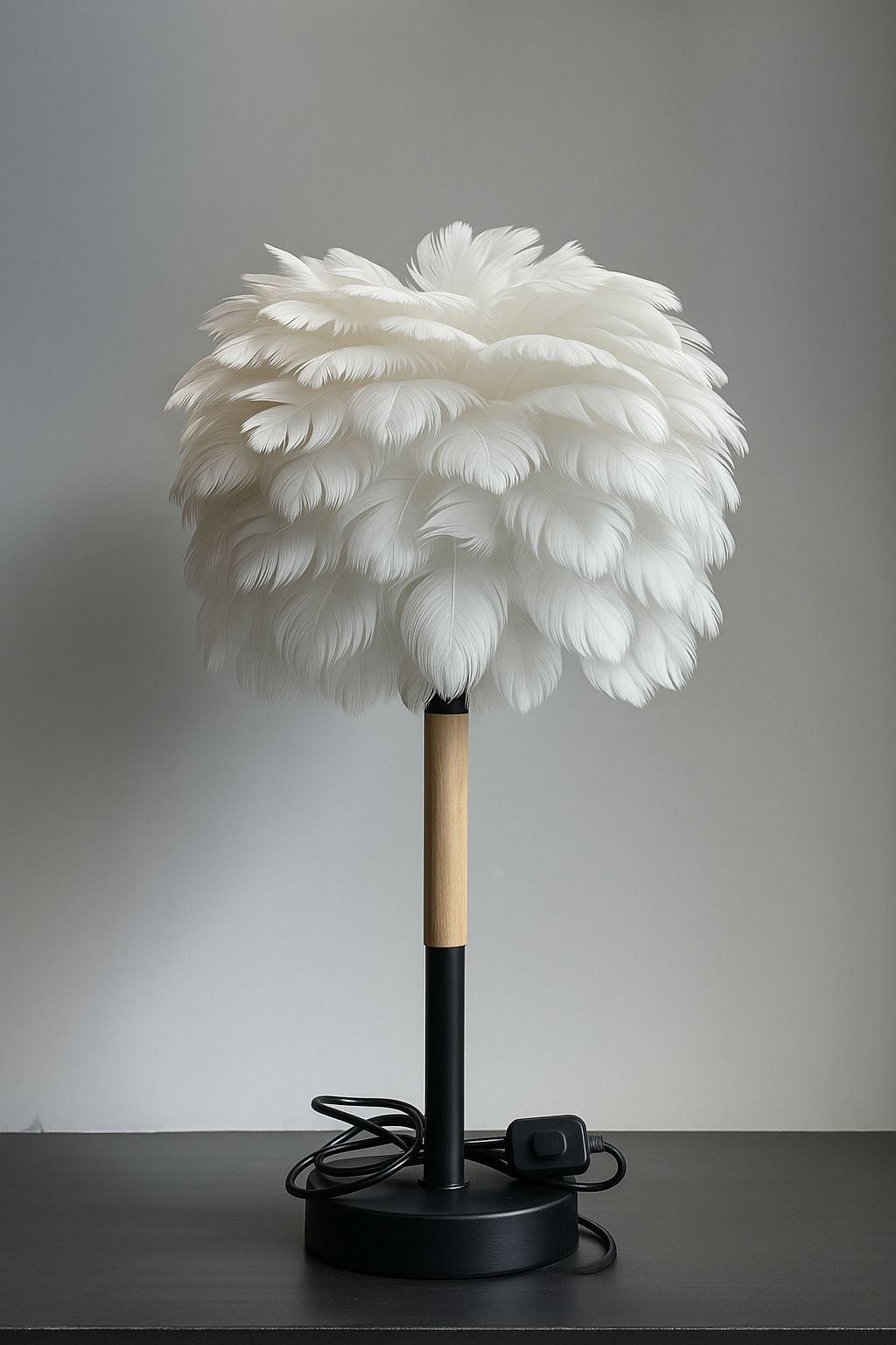 Feather Style Table Lamp