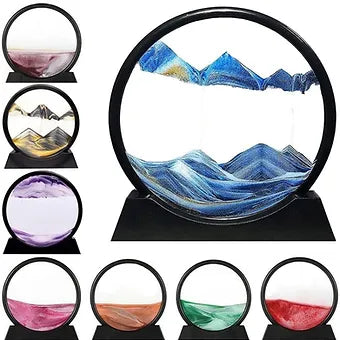 3D Sand Art Picture Glass Frame with Stand