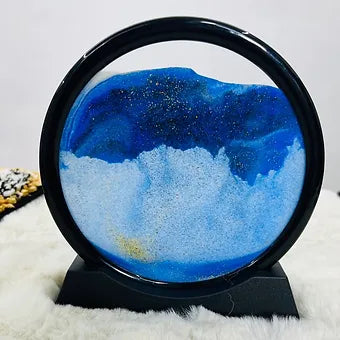 3D Sand Art Picture Glass Frame with Stand