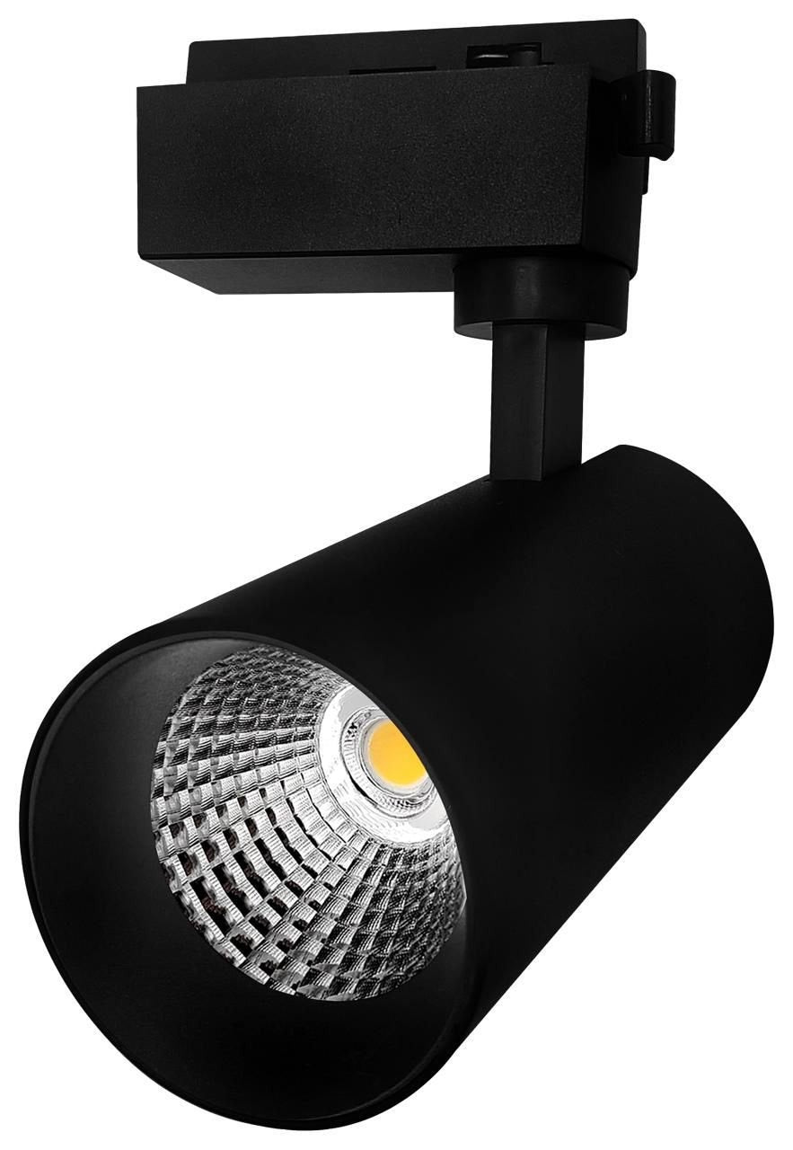 Track Light Spot Light | Focus Light (for Track System) | Track Lights | Aluminium Black Body Lighting Fixtures for Accent, Retail, Kitchen, Ceiling (20W Warm White)