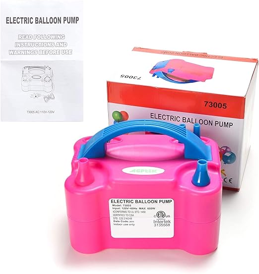 Air Balloon Pump Machine - Dual Nozzle Balloon Pump, Electric- Baloon Pumper Electronic for Birthday Decorations