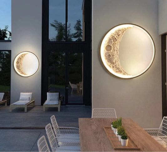 Wall Mounted Half Moon Lamp | Modern Style LED Wall light