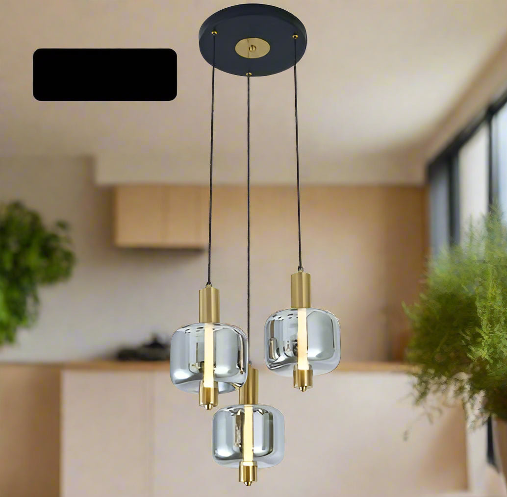 Crystal Bloom Gold-Tipped Pendant Light (68183)