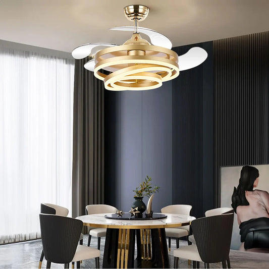 Ochomax K6067 GD Chandelier Fan