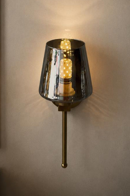 Chrome Glass Wall Lamp