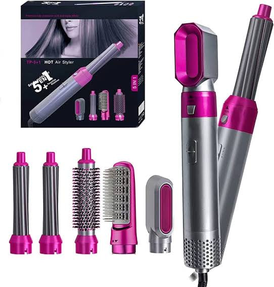 5 in 1 Hot Air Hair Styler Dryer 6 Months Warranty