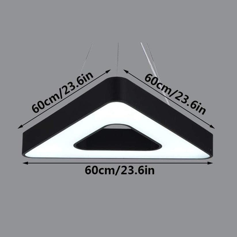 F613 Triangle  Hanging Lights 48W Indoor Lights 600mm for living rooms, bedroom, Cafe, Offices, Gym, Malls, Bars, etc.