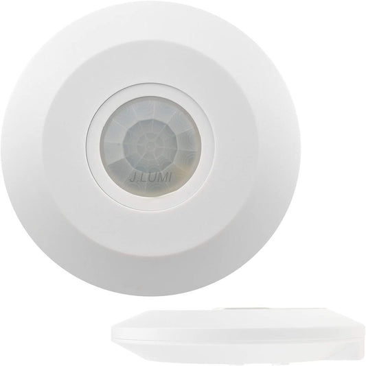 360 Degree PIR Motion Sensor with Light Sensor, Energy Saving Motion Detector Switch with 18 Months Warranty (Ceiling Mounted)