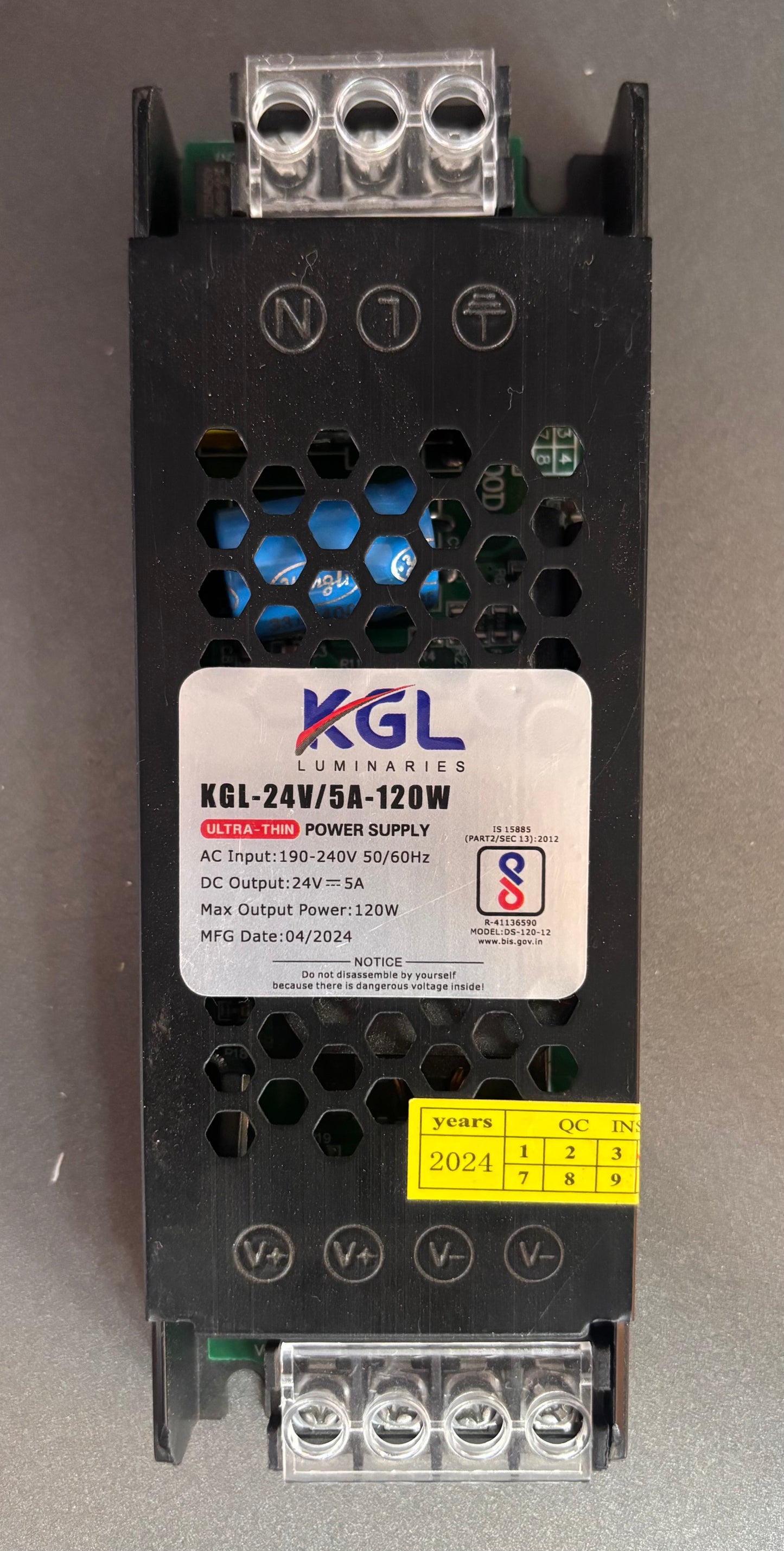 KGL Metal Adapter SMPS Supply 1 Year Warranty | 24 V | 5 Amp