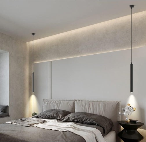 Interior Hanging Pendant Light Minimalist Ceiling Hanging Spotlight, Kitchen Island Accent Spot Lighting Fixture, Dining Table Bedroom Bedside Suspended Lamps FHS21