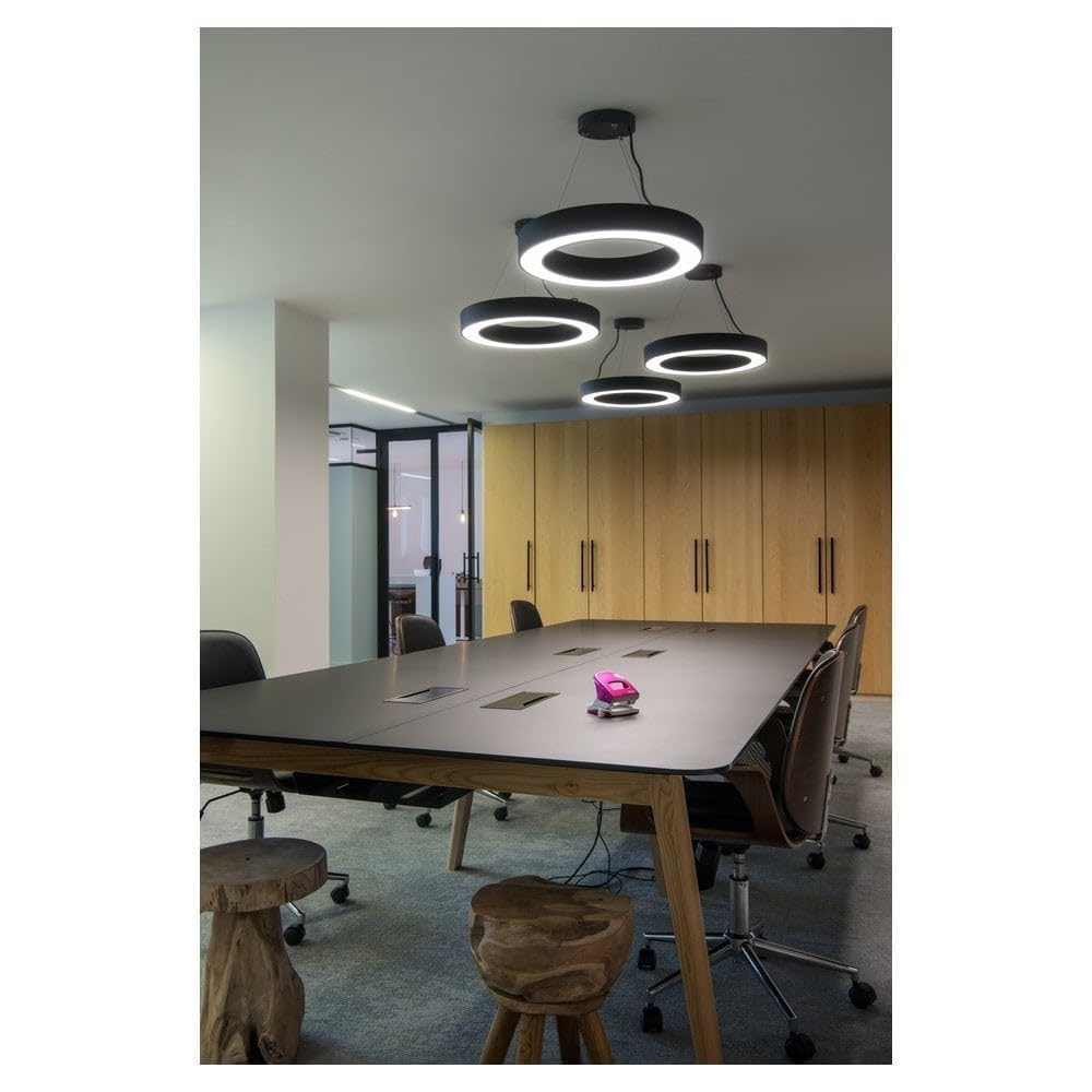 F611 Circle Hanging Light 48W Indoor Lights 600mm for Living room, Kitchens Study room, Offices, etc.