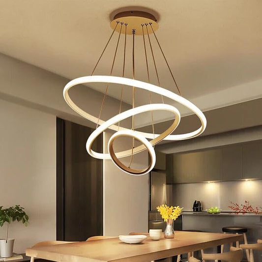 Modern Ring Chandelier (3 Ring Light)