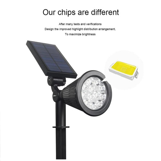 18 Led Solar Outdoor Lights 3 in 1 Waterproof Spot Lights, Outdoor Light Garden Light Auto On/Off fo