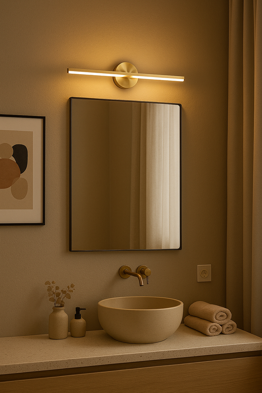 Aurora Beam Gold Mirror Lights | LX177WL