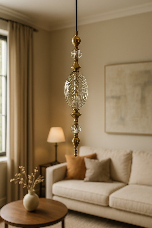 Amber Crystal Pendant Light | CD69-1A