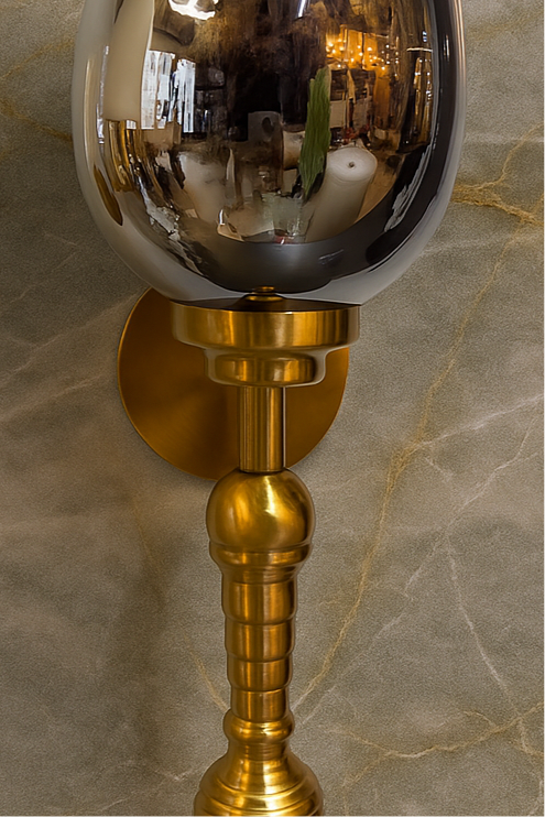 Vintage Luxe Smoke Wall Lamp | 8021-B