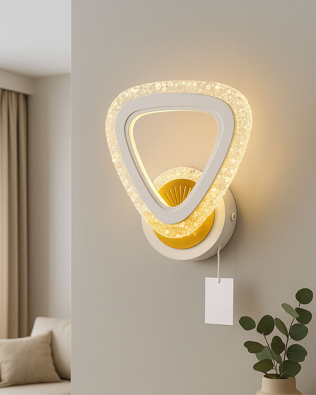 Triangle Acrylic Wall Light