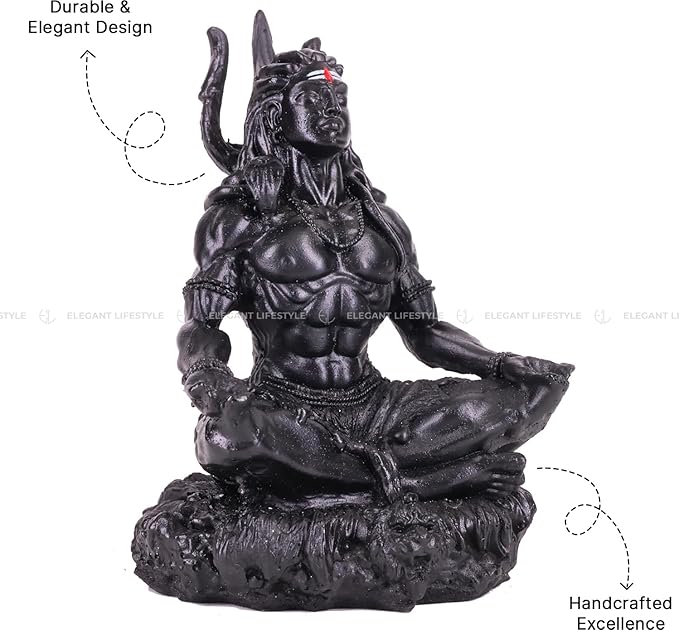 Mahayogi Shiva Statue Sculpture 3.5 inc for Home Decor, Office or Pooja Items Bhole Shankra murti Adiyogi