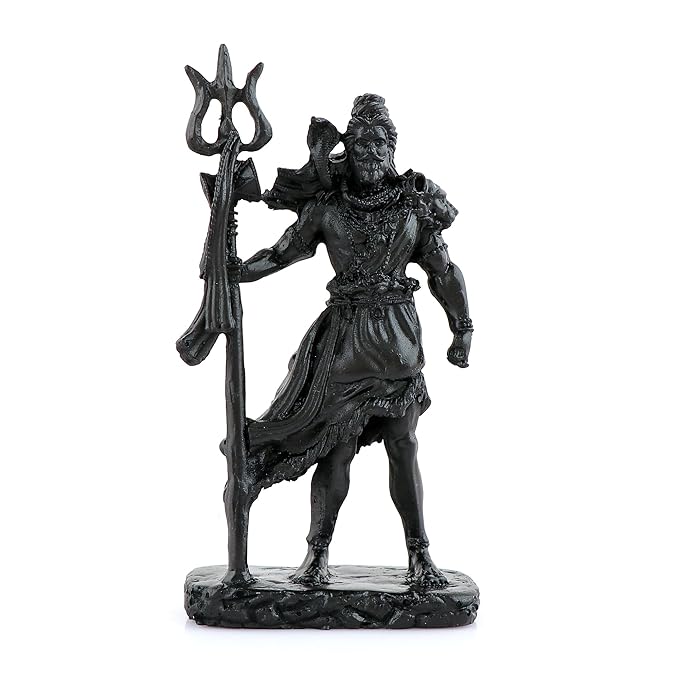 Polyresin Shiv Ji Murti for Pooja Room Figurines Idol Mahadev Sculpture