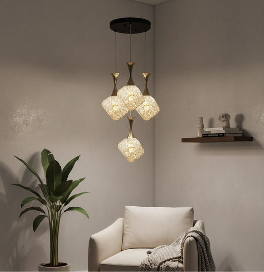 Mid-Century Modern Cluster Hanging Light | 512-4P AM