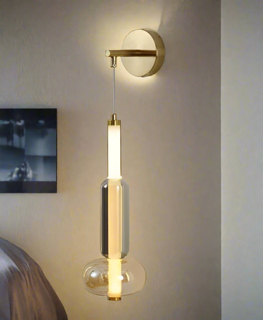 Modern Crystal Glass Wall Light ( 39325 )