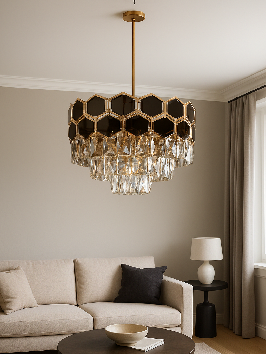HexaCrystal Luxe Chandelier