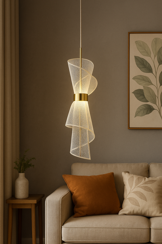 Aurora Twist Pendant Light