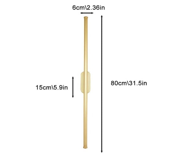 Modern Nordic LED Wall Light Linear Wall Sconce Lighting Long Wall Mount Lamp Minimalist Metal LZ