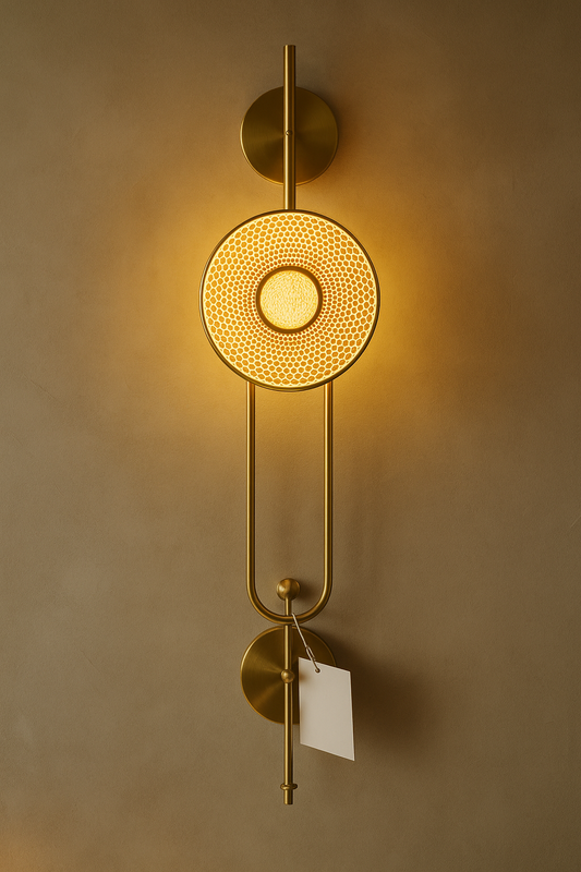 Golden Halo Brass Wall 
Lamp | W6816