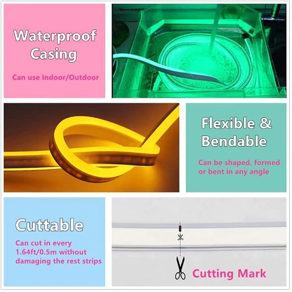 Neon Flexible Strip Light 5Mtr. (Without Adapter)