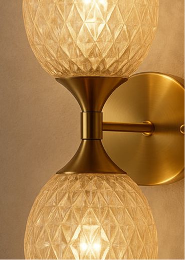 Amber Crystal Twin Glow | D605-2