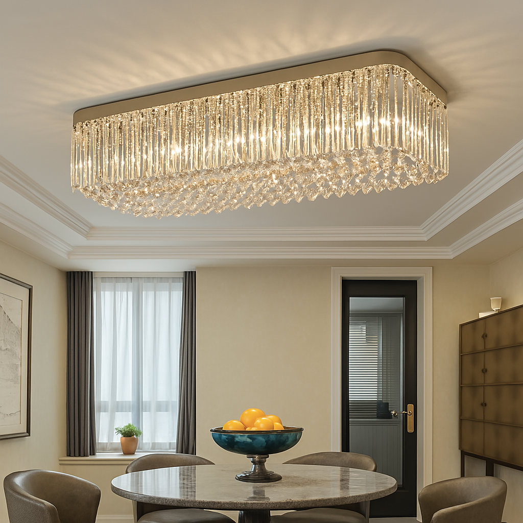 Crystal Cascade Luxe Chandelier | Customizable