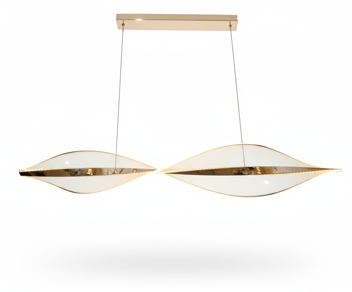 Gold Acrylic LED Chandelier | D6131