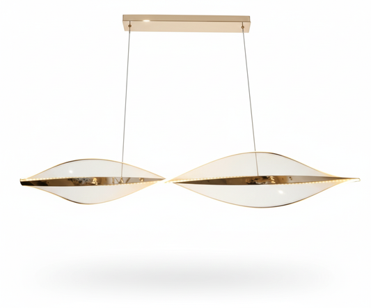 Gold Acrylic LED Chandelier | D6131