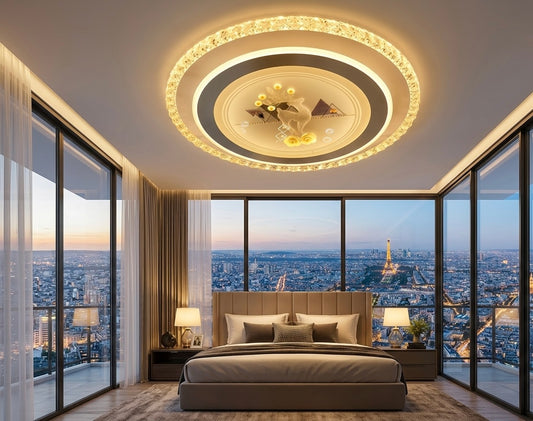 Crystal Painting LED Ceiling Light || B-138-2