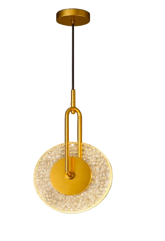Crystal Disc Hanging Light || 253